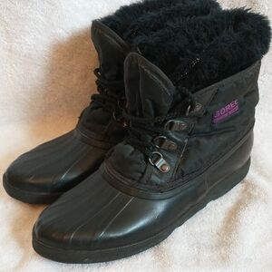 Vintage Sorel Kaufman Waterproof Rubber Removable‎ Wool Liner Boots Size 9
